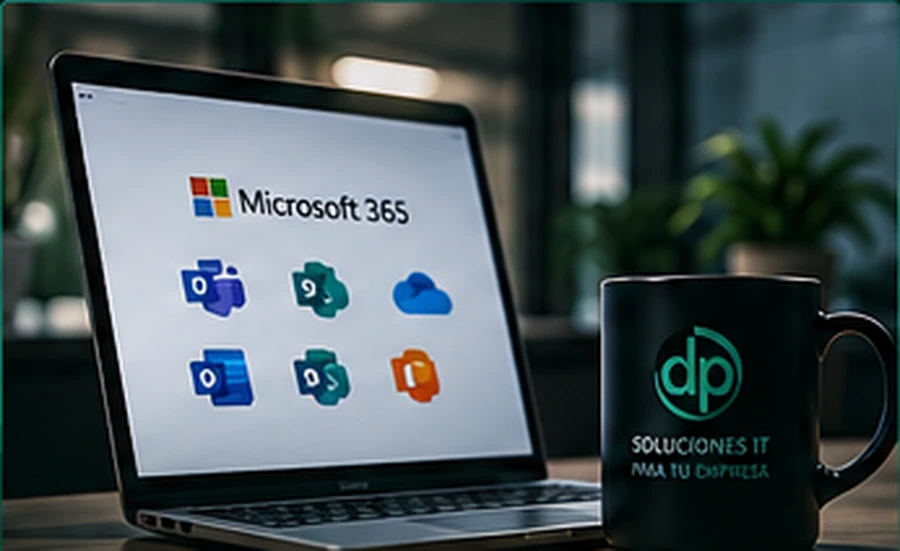 Notebook con servicios de Microsoft 365 para empresas